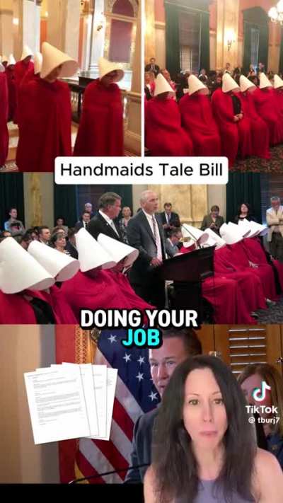 Handmaids take bill