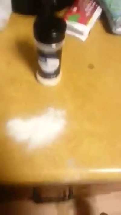 Snorting garlic salt