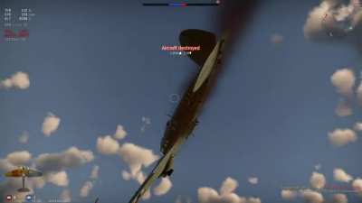 He shot my rear gunner and tried to get close and taunt me, so I slammed his pilot into a coma