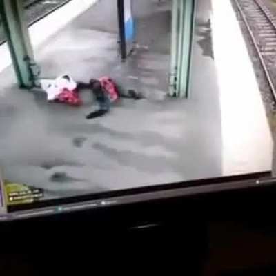 Train accident in Andhra Pradesh, India