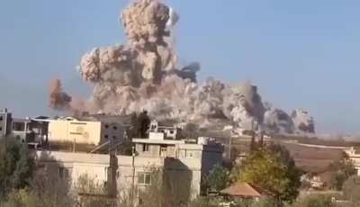 Israeli air force raid in South Lebanon