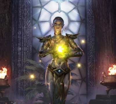 I made another animation, this time Almalexia (original picture from Edward Chee's ArtStation)