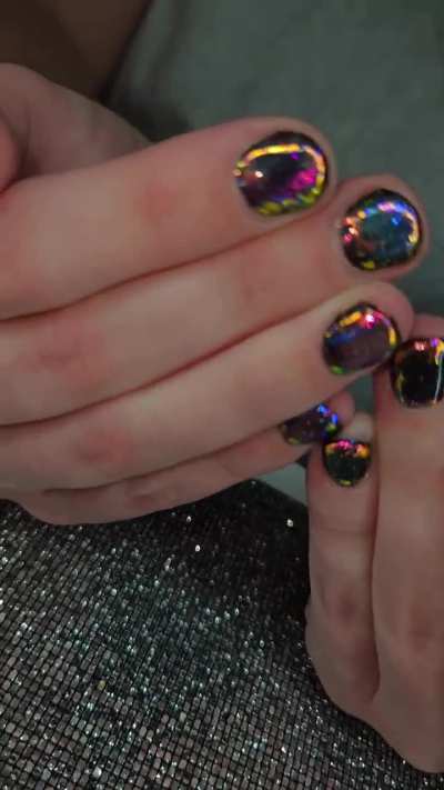 Fire Opal Nails