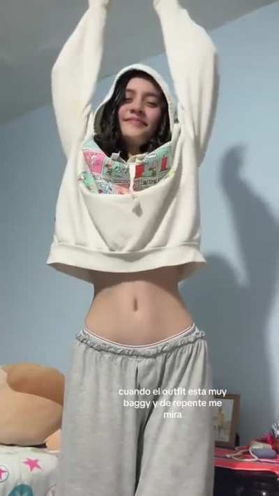 luceroaguilaar on tiktok baggy trend