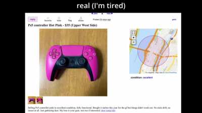 real (I’m tired)