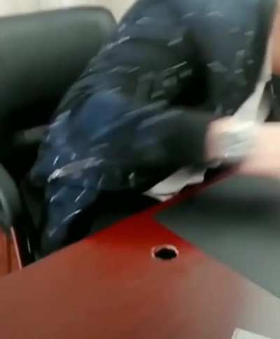 Smashing a wallnut