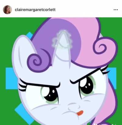 I’m CRYING LAUGHING SWEETIE BELLES ACTUAL VA POSTED THIS TO HER INSTA 💀💀