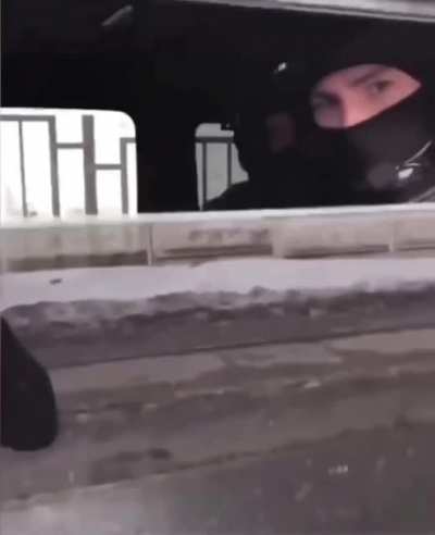Never overtake a black jeep in Russia