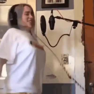 Billie ellish bounce her big tits