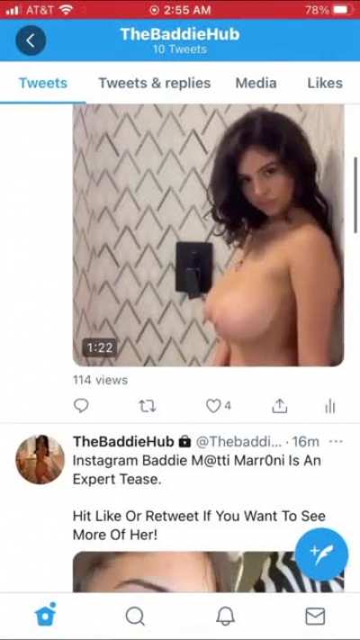 Instagram Baddie M@tti Marr0ni Loves Playing In The Shower! Twitt<wbr>er:@t<wbr>hebad<wbr>diehu<wbr>b
