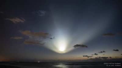 SpaceX Crew-2 launch from 30 miles south of the launch pad. 12 minutes compressed down to 8 seconds.
