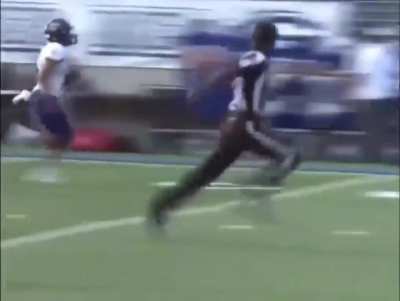 This referee's speed.