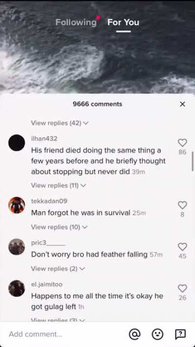 TW.People thinking someone probably dying is funny
