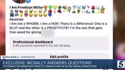 Anti-gay, drag ban supporting Tennessee Lt. Governor Randy McNally admits to liking sexual posts of young man in incredibly strange interview.
