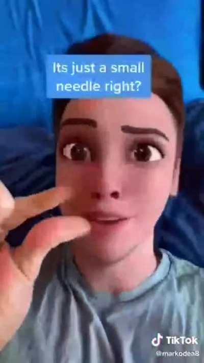 Guy does some Disney style sing song about being vaccinated.
