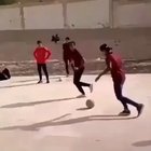 That sound when he hits the pole... ouch