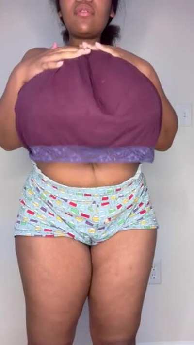 My pjs aren’t that flattering but my tits are