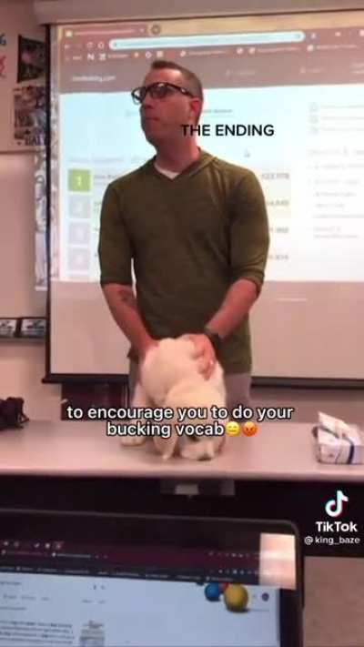 Buck the vocab mascot