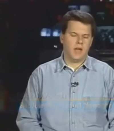 Man violently vomits on live t.v.