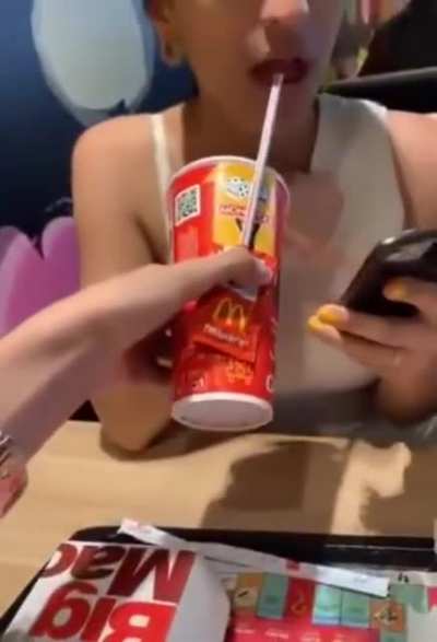 She isn't lovin it.
