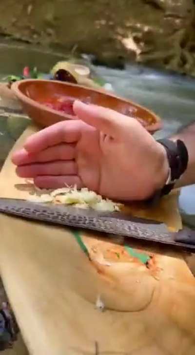 At least he can enjoy the nature | watch until the end