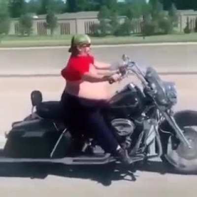 Blursed motorbike