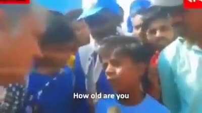 Hate how condescending the reporter is but the boldness of this 13y/o is what Babasaheb aspired for us.