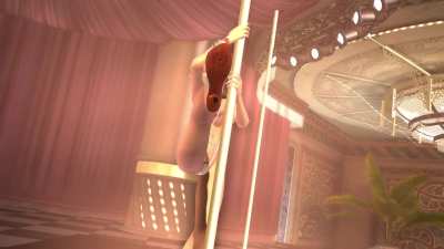DOAX2 Ayane Pole Dance Sapphire swimsuit