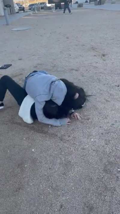 got her ass beat period