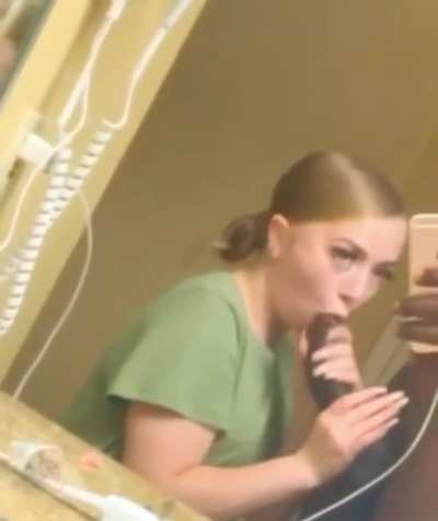 Teen sucks bbc