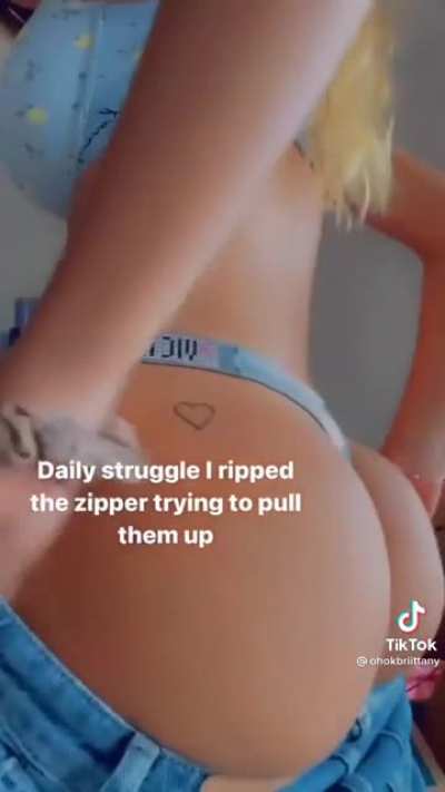 wedged in the pants