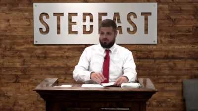 Christian hate preacher expressing joy at the death of a gay person at the pride parade and hoping for many more - while audience laughs and agrees