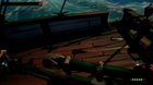 My pet shark helps me board an enemy sloop