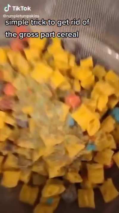 Right way to eat cereal