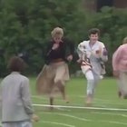 Princess Diana breaking royal protocol to run in a Mother’s Day school race for William