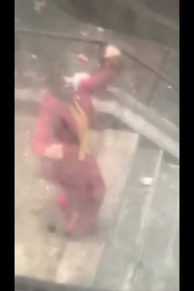 Sneaky filming of the Joker stair scene