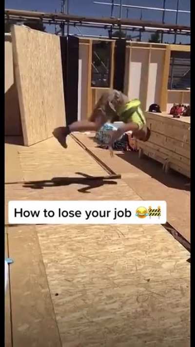 Backflip to fired
