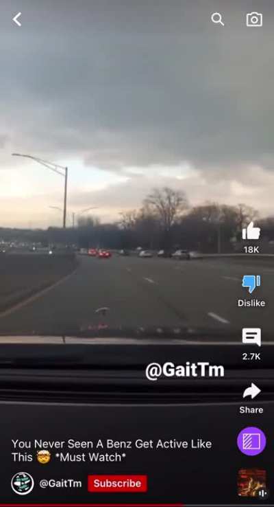 Imagine thinking driving like this is cool