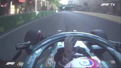 Vettel's radio after finishing P2 in Baku 