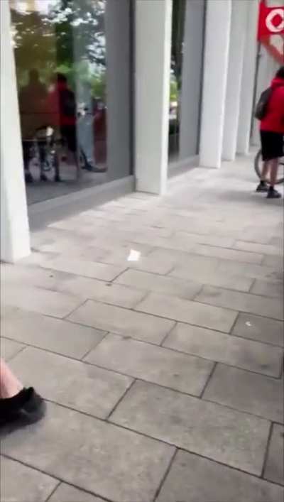 Grown man drops the hard R on a group of kids outside Wendy’s after dispute over juice