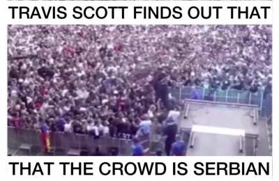 EWW WHY DIDNT THEY TELL TRAVIS HE’S GOING TO SERBIA 🤔👎🏿👎🏿