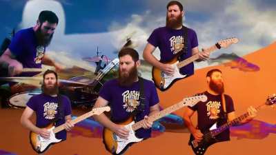JAMMIN to Sand>First Tube>Tweezer on drums, guitar, & bass! 🥁🎸🎸🎶 🐠 Please enjoy, much love 😎 🎵🔊 @AdamMoskowitzMusic on IG
