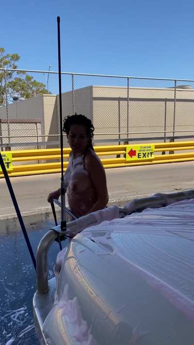 Fun at the carwash