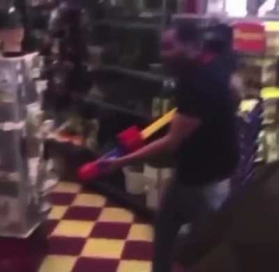 Nigga got busy with the super soaker 🔫