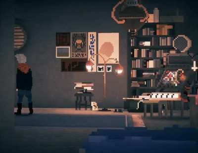 A taste of our game's blend of 2D and 3D pixel art