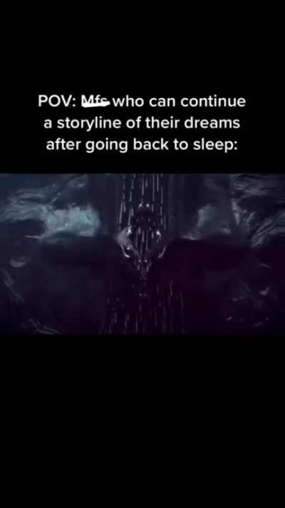 I tried once I couldn't wake up 
