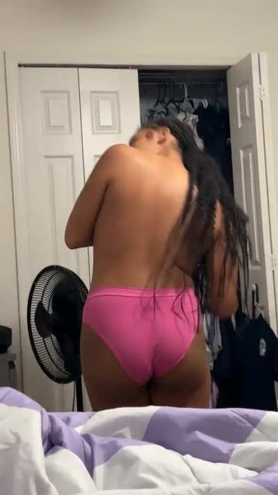 My sister pink panties