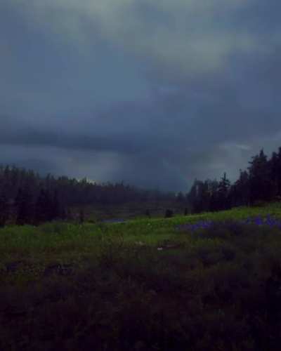 I see your day in Rhodes. Here's some rain and a rainbow lapse over Big Valley