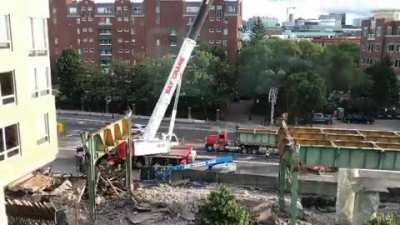 Timelapse of some of the Green Line deconstruction by Leechmere