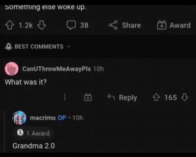 Something else woke up